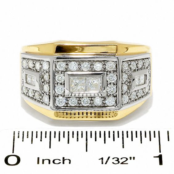 1 CT. T.w. Diamond Three Box Band in 14K Two-Tone Gold