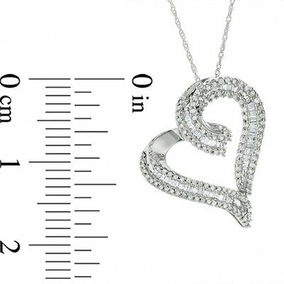 1/2 CT. T.W. Diamond Heart Pendant in 
