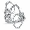 Thumbnail Image 1 of 1 CT. T.W. Diamond Free Form Loop Ring in 14K White Gold
