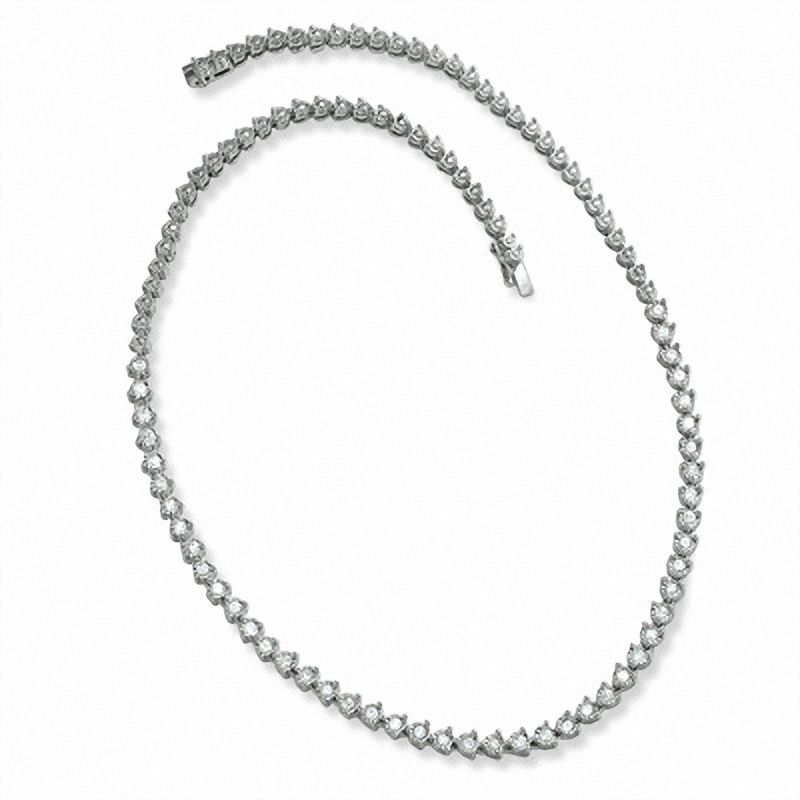 Main Image 2 of 2-1/2 CT. T.W. Diamond Sparkle Necklace in 14K White Gold