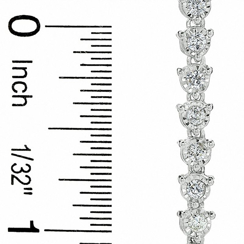 Main Image 3 of 2-1/2 CT. T.W. Diamond Sparkle Necklace in 14K White Gold
