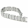 Thumbnail Image 2 of Men's 1/3 CT. T.W. Diamond Link Bracelet in Stainless Steel
