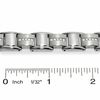 Thumbnail Image 3 of Men's 1/3 CT. T.W. Diamond Link Bracelet in Stainless Steel