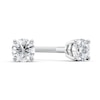 Thumbnail Image 0 of 1/4 CT. T.W. Certified Diamond Solitaire Stud Earrings in 18K White Gold (I/VS2)