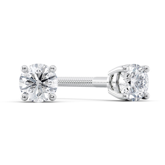 1/4 CT. T.w. Certified Diamond Solitaire Stud Earrings in 18K White Gold (I/Vs2)