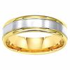 Thumbnail Image 1 of Men's 6.0mm Comfort Fit Wedding Band in 14K Two-Tone Gold