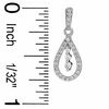 Thumbnail Image 1 of 1/3 CT. T.W. Diamond Pear-Shaped Drop Earrings in 10K White Gold