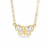 Thumbnail Image 1 of Adjustable Butterfly Anklet in 10K Gold