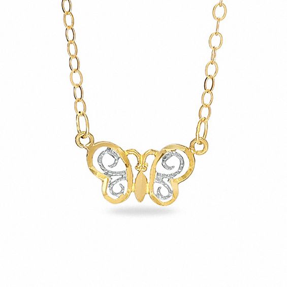 Adjustable Butterfly Anklet in 10K Gold