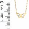 Thumbnail Image 3 of Adjustable Butterfly Anklet in 10K Gold
