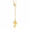 Thumbnail Image 1 of Adjustable Dolphin Anklet in 10K Gold