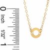 Thumbnail Image 3 of Adjustable Circle Disc Anklet in 10K Gold