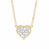 Thumbnail Image 1 of Adjustable Filigree Heart Anklet in 10K Two-Tone Gold