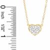 Thumbnail Image 3 of Adjustable Filigree Heart Anklet in 10K Two-Tone Gold