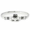 Thumbnail Image 0 of Claddagh Bangle in Stainless Steel - 7.5"