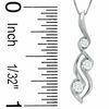 Thumbnail Image 2 of Sirena™ 1/3 C.T. T.W. Diamond Three Stone Pendant in 14K White Gold