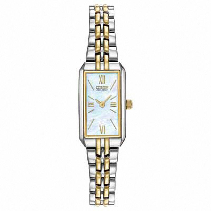Ladies' Citizen Eco-Drive® Silhouette Two-Tone Bracelet Watch with