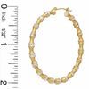 Thumbnail Image 2 of 50mm Bamboo Hoop Earrings in Sterling Silver and 14K Gold