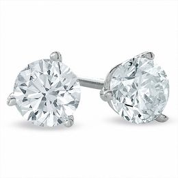 3/4 CT. T.W. Certified Diamond Solitaire Stud Earrings in Platinum (I/SI2)