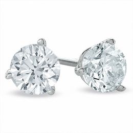 1/2 CT. T.W. Certified Diamond Solitaire Stud Earrings in Platinum (I/SI2)