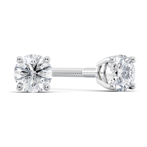 1/3 CT. T.w. Certified Diamond Solitaire Stud Earrings in Platinum (I/Vs2)