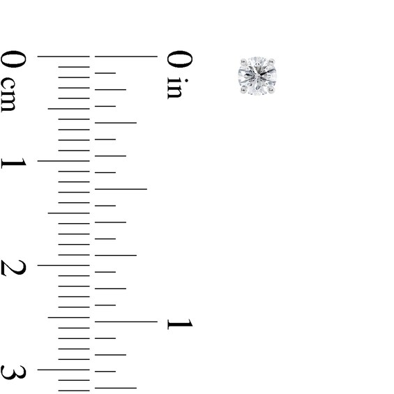 1/3 CT. T.w. Certified Diamond Solitaire Stud Earrings in Platinum (I/Vs2)