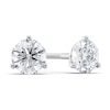 Thumbnail Image 1 of 1 CT. T.W. Certified Diamond Solitaire Stud Earrings in 18K White Gold (I/VS2)