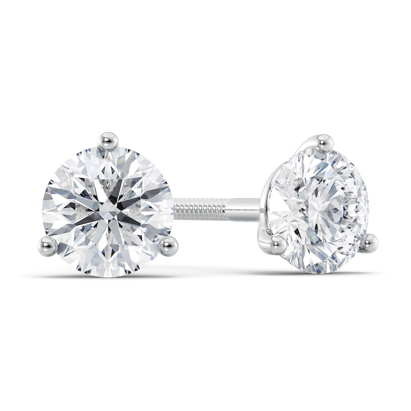 18K White Gold Round Diamond Stud Earrings (1 ct. tw.)