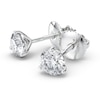Thumbnail Image 2 of 1 CT. T.W. Certified Diamond Solitaire Stud Earrings in 18K White Gold (I/VS2)