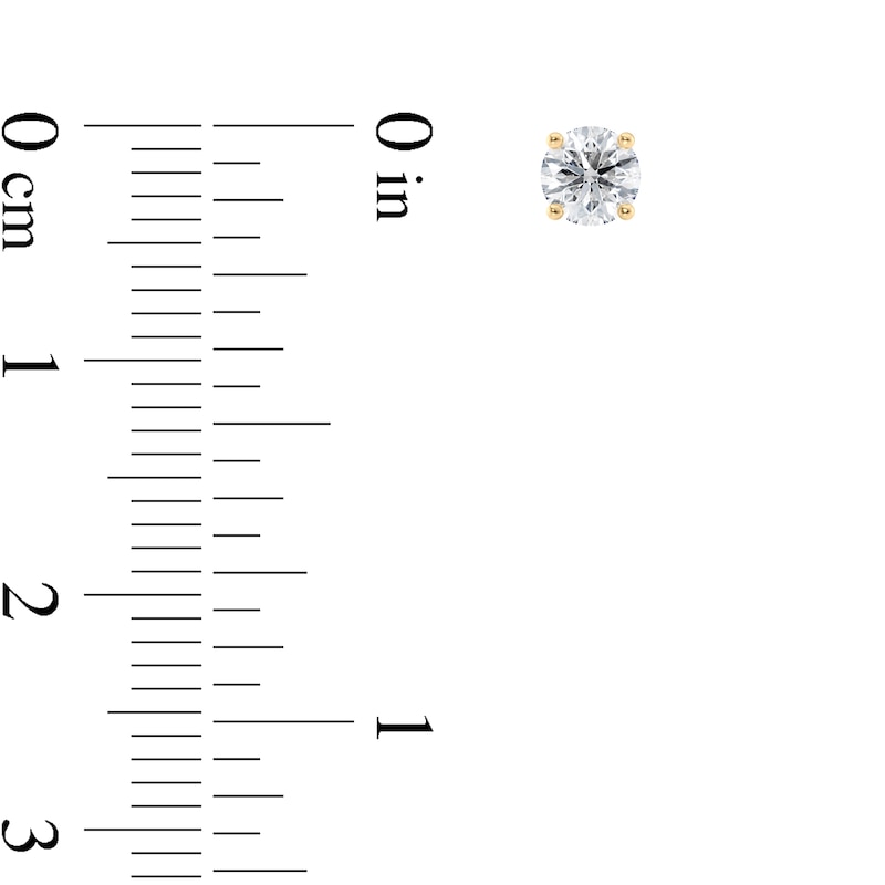1/2 CT. T.W. Certified Diamond Solitaire Stud Earrings in 14K Gold (I/VS2)