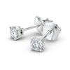 Thumbnail Image 1 of 1/2 CT. T.W. Certified Diamond Solitaire Stud Earrings in 14K White Gold (I/VS2)