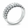 Thumbnail Image 2 of 1 CT. T.W. Diamond Two Row Band in 14K White Gold