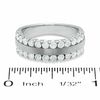 Thumbnail Image 3 of 1 CT. T.W. Diamond Two Row Band in 14K White Gold