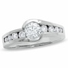 Thumbnail Image 0 of 1 CT. T.W. Diamond Bezel Set Engagement Ring in 14K White Gold