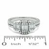 Thumbnail Image 2 of 3/4 CT. T.W. Multi-Baguette Diamond Three Stone Ring in 14K White Gold