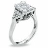 Thumbnail Image 1 of 1 CT. T.W. Diamond Fantasy Flower Ring in 14K White Gold