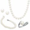 Thumbnail Image 1 of 6.0-7.5mm Freshwater Cultured Pearl Four-Piece Set in 14K White Gold