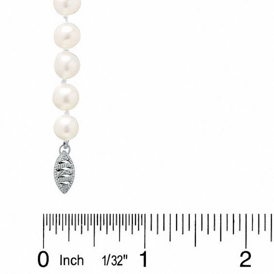 6.0-7.5mm Freshwater Cultured Pearl Four-Piece Set in 14K White Gold