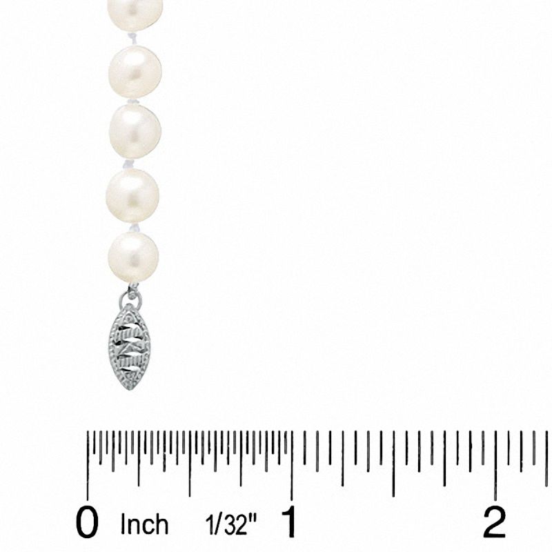 Main Image 2 of 6.0-7.5mm Freshwater Cultured Pearl Four-Piece Set in 14K White Gold