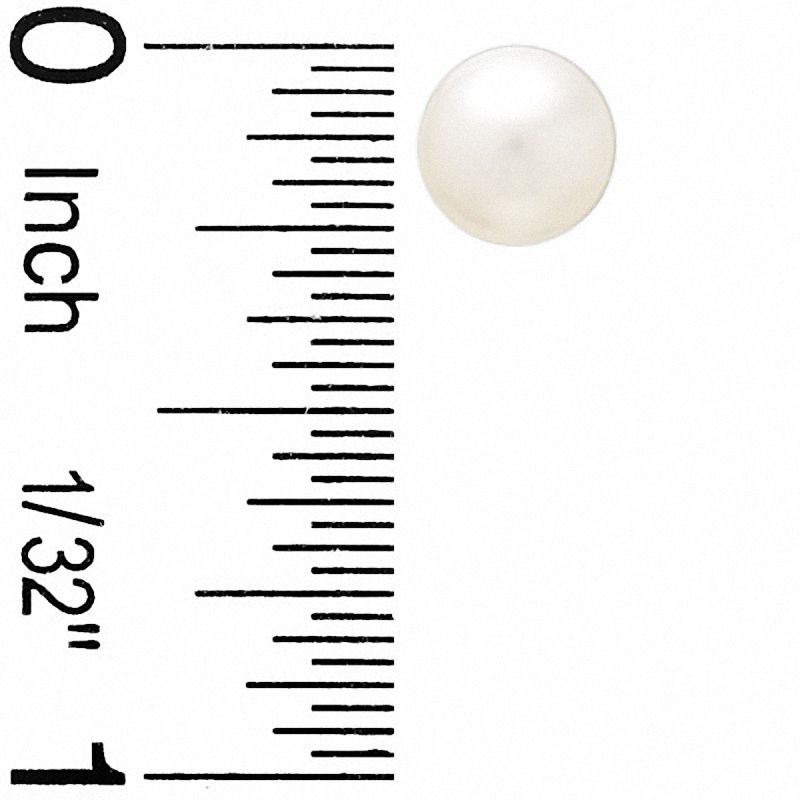 Main Image 4 of 6.0-7.5mm Freshwater Cultured Pearl Four-Piece Set in 14K White Gold