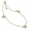 Thumbnail Image 1 of Adjustable Butterfly Anklet in 10K Two-Tone Gold