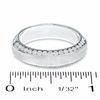 Thumbnail Image 3 of 3/4 CT. T.W. Diamond Edge Satin Band in 14K White Gold