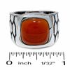 Thumbnail Image 3 of Men's Carnelian Ring in Sterling Silver