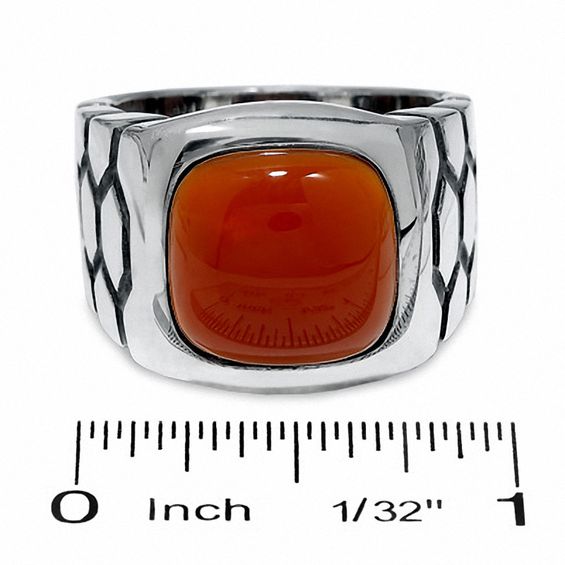 Carnelian Ring in Sterling Silver