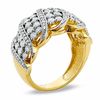 Thumbnail Image 2 of 1 CT. T.W. Diamond Cluster Curve Ring in 14K Gold