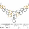 Thumbnail Image 2 of 2 CT. T.W. Diamond Paisley Necklace in 14K Two-Tone Gold