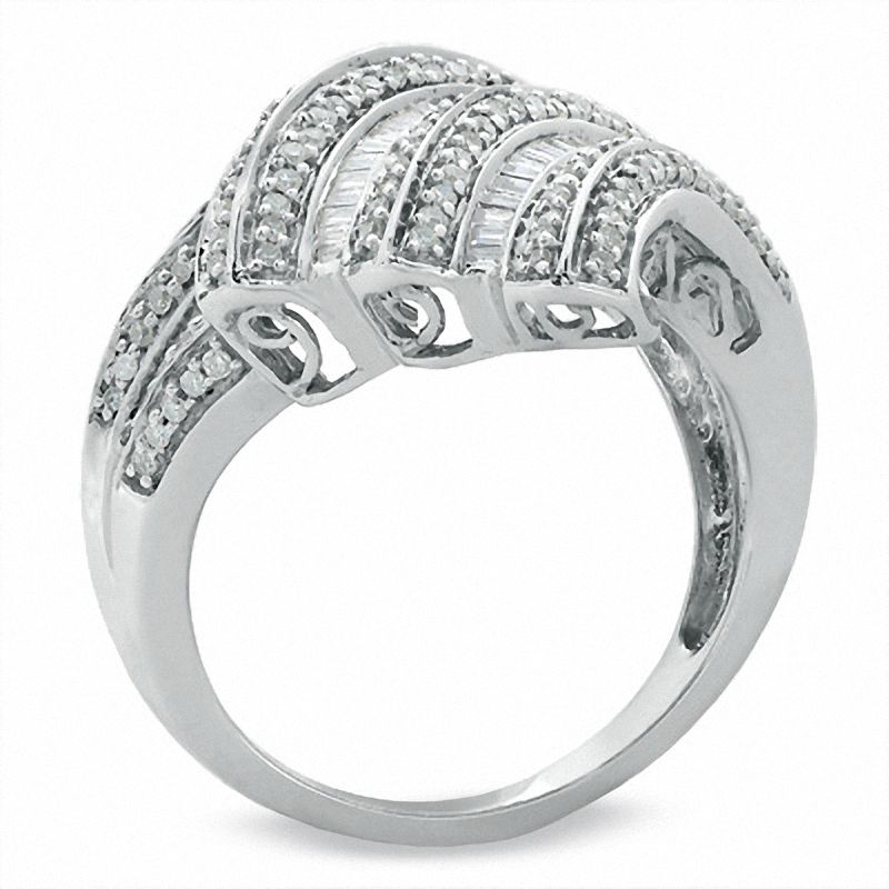 3 4 CT. T.W. Diamond Cocktail Ring in 10K White Gold Zales