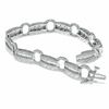 Thumbnail Image 2 of 3 CT. T.W. Diamond Circle Track Bracelet in 14K White Gold