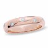 Thumbnail Image 1 of 1/7 CT. T.W. Diamond Five Stone Flush Stack Band in 14K Rose Gold