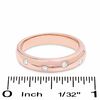 Thumbnail Image 3 of 1/7 CT. T.W. Diamond Five Stone Flush Stack Band in 14K Rose Gold